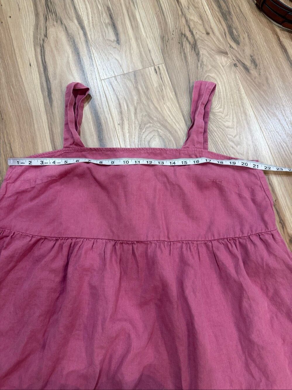 Linenfox midi dress linen pocket size XL - Picture 4 of 6
